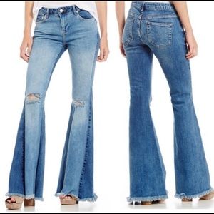 FreePeople color blocked flare size 26 NWT